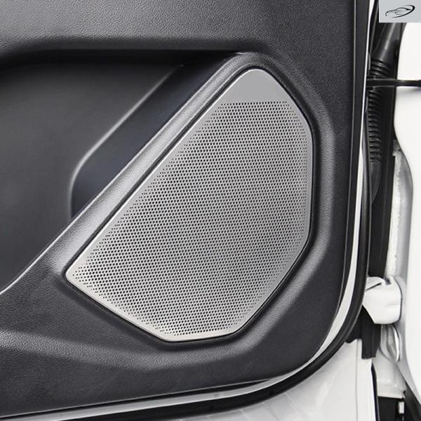 並行輸入品 フォード エクスプローラー 2020-2025 用 カー ドア オーディオ スピーカー カバー ラウドスピーカー パッド トリム フレーム ステッカ