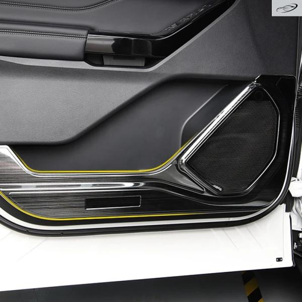 並行輸入品 フォード エクスプローラー 2020 - 23 用 インナードアパネル耐キックオーディオスピーカーカバーステッカー 8枚セット