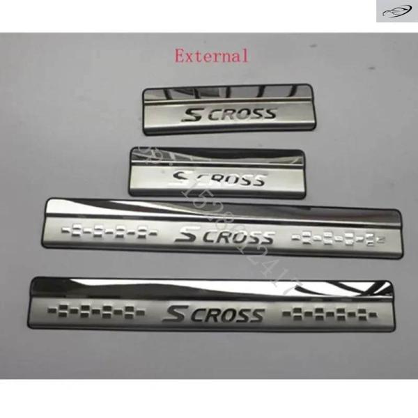 並行輸入品 スズキ SX4 S-CROSS SCROSS S CROSS 2011 2012 2013-2016 用 ドアシルスカッフプレートプロテクターガード