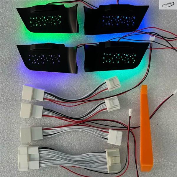 並行輸入品 トヨタ RAV4 2019-2023 用 LED 車内アンビエントライト 7色 ハンドルドアボウルランプ装飾ライト A