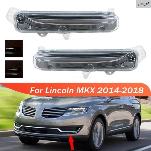並行輸入品 リンカーン MKX 2014 - 16 2018 用 フロントバンパー デイタイムランニングライト フォグライト ヘッドライト FAIZ-13200