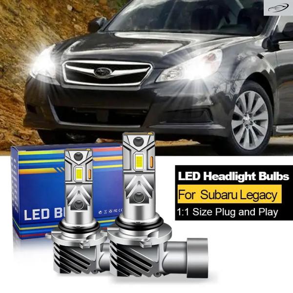 並行輸入品 スバル レガシィ アウトバック 2010 - 13 2014 用 CANbus LED ヘッドライト 9005 HB3 H7 ハイ/ロービームバルブ
