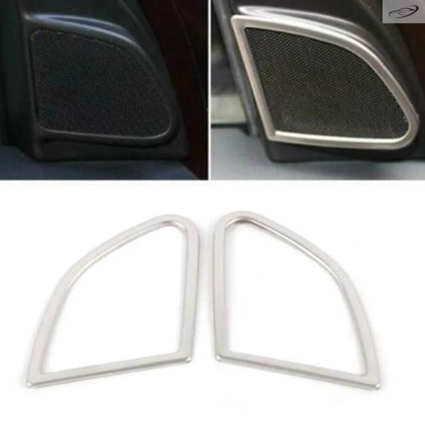 並行輸入品 ボルボ XC60 2009/12/01 2013 - 16 2017 用製カー ドア オーディオ スピーカー カバー デコレーション トリム 2個セ