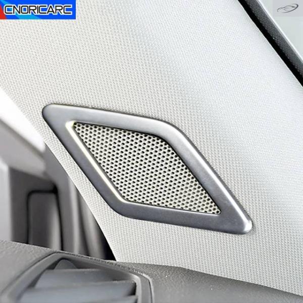 並行輸入品 アウディ Q3 2019-2022 車用 Aピラー オーディオスピーカーフレーム 装飾スピーカートリム ステンレスステッカー インテリアアクセサリー