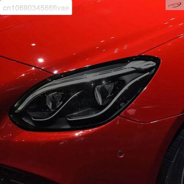 並行輸入品 メルセデスベンツ SLCクラス SLK R172 2016-2019用 クリアブラックステッカー 2枚セット カーヘッドライトフィルム アクセサリー