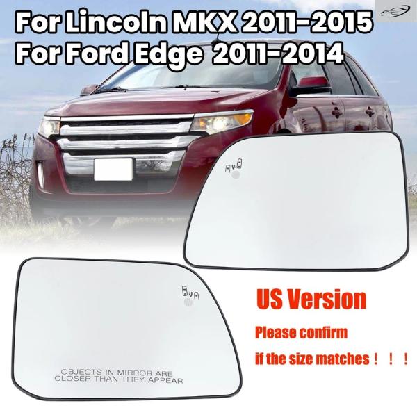 並行輸入品 フォード エッジ 2011-2014リンカーン MKX 2011-2015 US 仕様用サイドミラーガラスレンズヒーテッドドアミラーガラスレンズカー