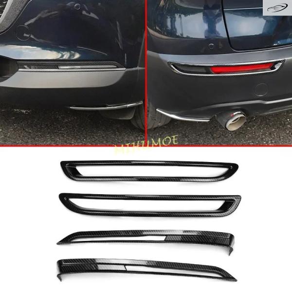 並行輸入品 カーボンフロントリアフォグランプカバー装飾品 マツダ CX30 CX-30 DM 2020 - 2025 4個セット