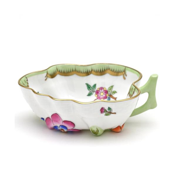 ヘレンド 葉形トレイ ヴィクトリアブーケ装飾バリエーション オープン