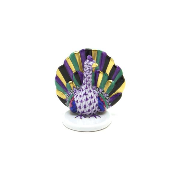 ヘレンド（HEREND） 孔雀(ミニ)置物(高さ:5.1cm) ピーコック(05039/VHL