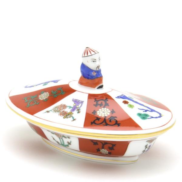 ヘレンド 小物入れ 西安の赤 ボンボン入れ マンダリン飾り