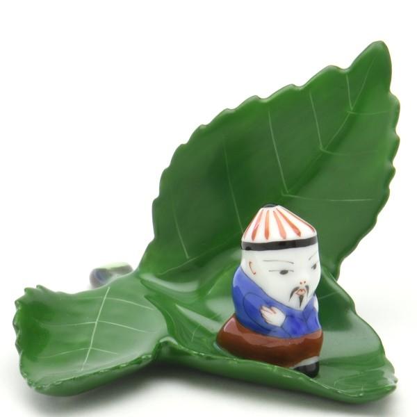 HEREND ヘレンド 置物 カード立て 葉の上のマンダリン ヘレンド（HEREND） カード立て(高さ:4.5cm) 葉の上のマンダリン(08971