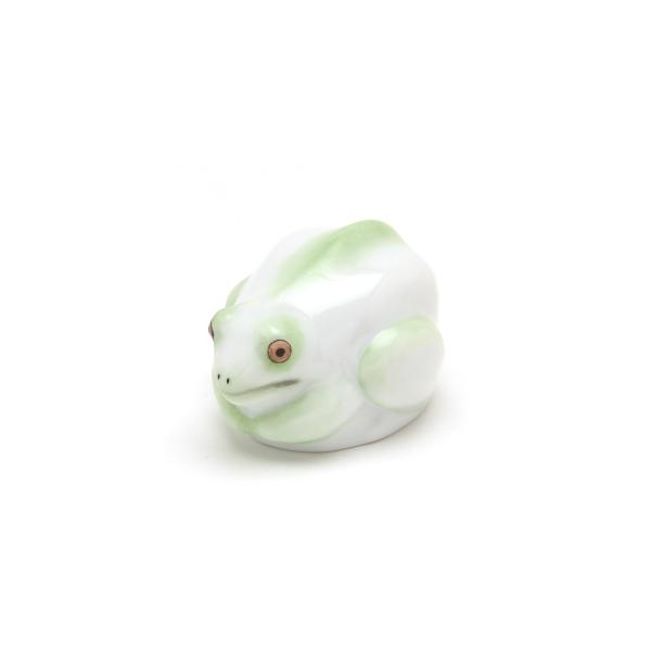 ヘレンド（HEREND） 蛙(高さ:3.4cm) フロッグ(15167/C)手描き 磁器製