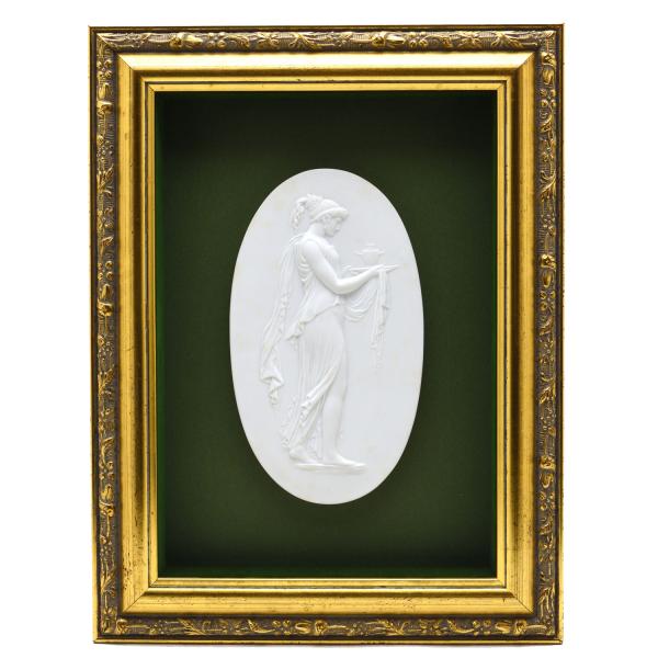 �Z�[�u��(Sevres) ���� ���蕨 �����u�C�G�̃i���F�b�g(No.1)(����:21.5cm)�󕂂����� 2001�N:Dominique Combot��y�Z�[�u�����������璼�A���z�������� �V�i