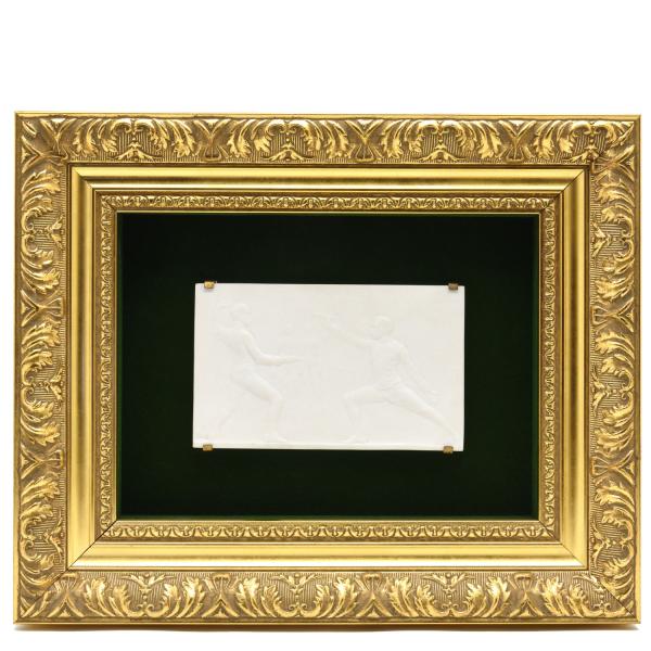 �y�󏭁z�Z�[�u��(Sevres)���� ���蕨 �t�F���V���O�̎���(����:10.5cm)�󕂂����� 1909�N:Ernesta-Robert MERIGNAC��y�����Z�[�u�����������璼�A���z��������