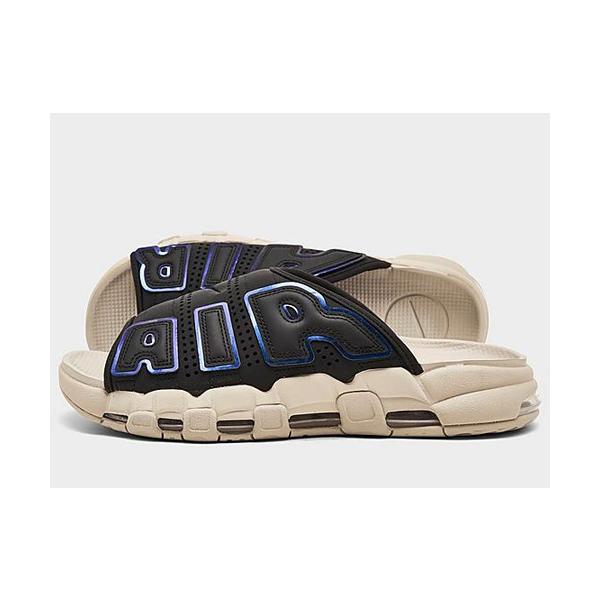 28cm FB7799-001 NIKE AIR MORE UPTEMPO SLIDE Black and Sanddrift