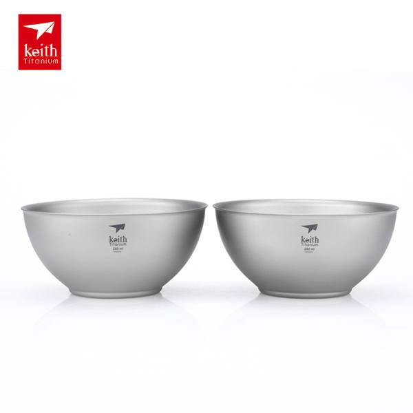 Keith チタンボウル 2点セット おちょこ カトラリー 食器