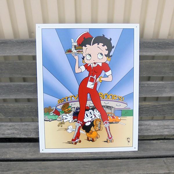Betty Boop ベティブープ メタルサイン ダイナー 長方形 縦向き 可愛い アメリカキャラクター インテリア雑貨 壁掛け装飾 ブリキ製 看板 ティンサイン 5 アメリカン雑貨hermit ハーミット 通販 Yahoo ショッピング