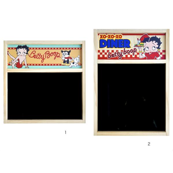BETTY BOOP ベティブープ ウッド ブラックボード 水性マーカーで書いて消せる マグネットボード 壁掛けブラックボード アメリカキャラクター インテリア雑貨