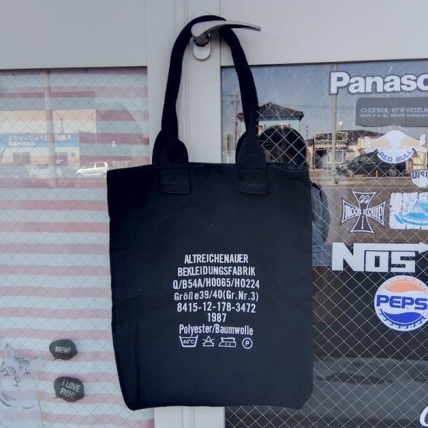 キャンバス トートバッグ ブラック 縦長 大きめサイズ  黒色 カバン かばん 肩掛けかばん メンズ レディース 男女兼用 コットン 帆布 ステンシル オシャレ