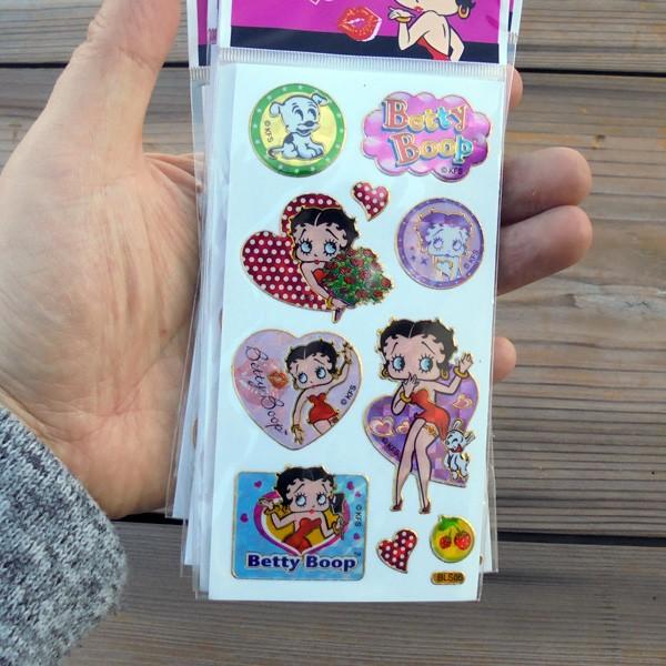 レターパックプラス対応 Betty Boop ベティブープ キラキラステッカー 6枚セット シール 小さい ミニサイズ 04年製造 可愛い アメリカ キャラクター Buyee Buyee Japanese Proxy Service Buy From Japan Bot Online