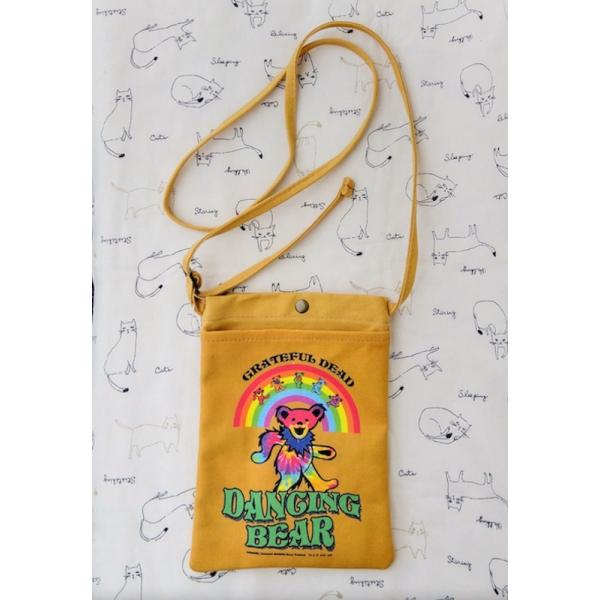 レターパックプラス対応 DEAD BEAR デッドベア ミニ ショルダーバッグ グレイトフルデッド アメリカキャラクター コットン ポシェット レディース キッズ 可愛い