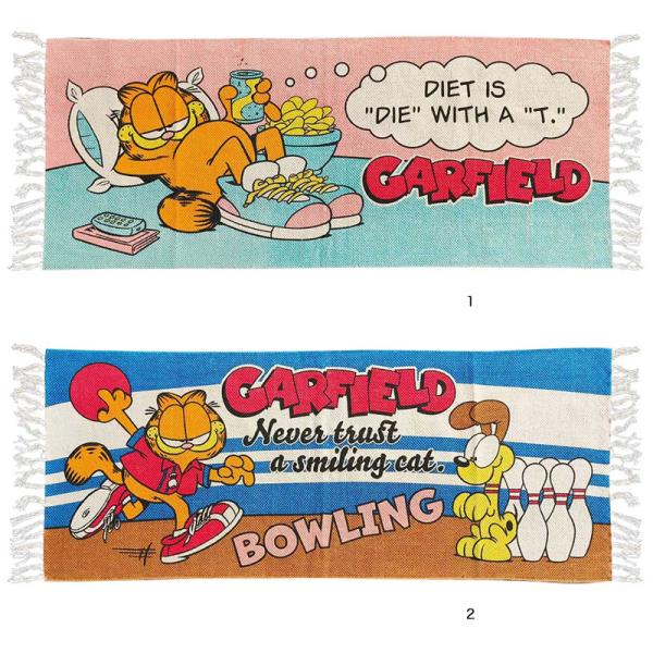 ガーフィールド キッチンマット ロングマット マット 玄関マット 50×120cm 綿 コットン オーディー 生活雑貨 生活用品 インテリア雑貨 アメリカキャラクター