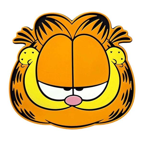 レターパックプラス対応 ガーフィールド ラバー コースター フェイス 顔形 PVC ゴム アメリカキャラクター 生活雑貨 日用品 キッチン インテリア 可愛い