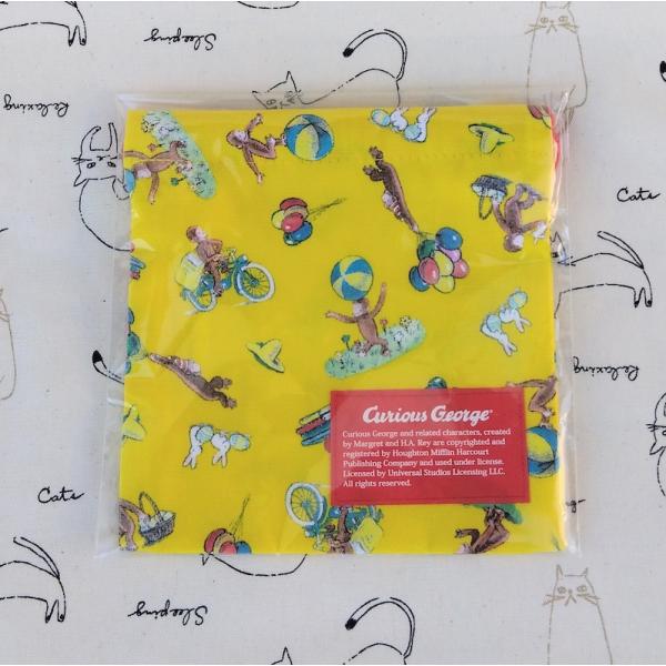 レターパックプラス対応 おさるのジョージ キュリアスジョージ ランチ袋 ミニ コップ袋 綿 小さい巾着袋 男児 女児 キッズ 日本製 キャラクター 可愛い