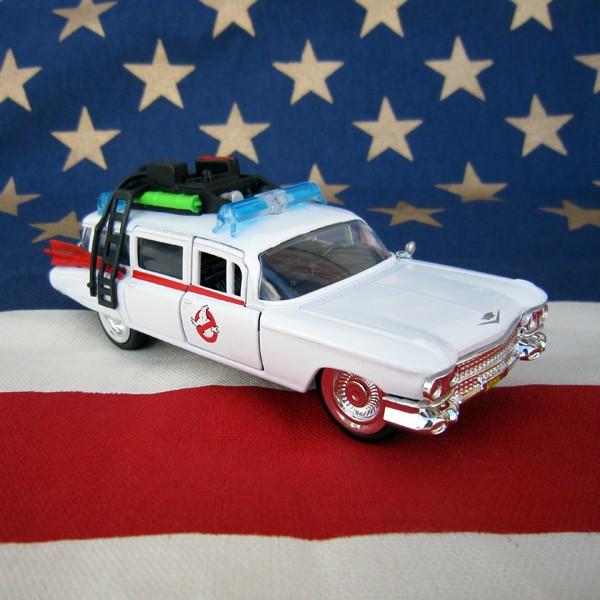 ゴーストバスターズ ミニカー キャデラック プルバックカー アメリカSF映画 コメディ映画ミニカー アメリカ雑貨 アメリカ映画ミニカー 玩具