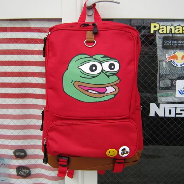 カエルのペペ バックパック 笑顔 レッド 赤色 Pepe The Frog カエルのpepe リュックサック 面白い メンズ レディース ポケット多い 中高生 大学生 ファッション Kp 006 アメリカン雑貨hermit ハーミット 通販 Yahoo ショッピング