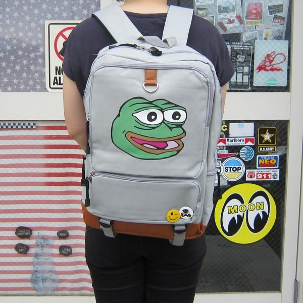 カエルのペペ バックパック 笑顔 グレー Pepe The Frog カエルのpepe リュックサック 面白い メンズ レディース ポケット多い 中高生 大学生 ファッション Buyee Buyee Japanischer Proxy Service Kaufen Sie Aus Japan