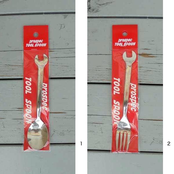 レターパックプラス対応 ツール カトラリー Mサイズ スプーン フォーク フルーツフォーク スパナ型 面白グッズ 15.5cm ステンレス製 食器 キッチン用品 生活雑貨