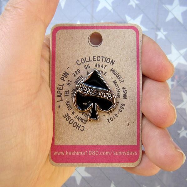 レターパックプラス対応 ラベルピン スペード Pins ピンバッヂ