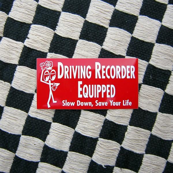レターパックプラス対応 MOONEYES ムーンアイズ ドライブレコーダー ステッカー ドライビング レコーダー イクイップド ステッカー カーアクセサリー
