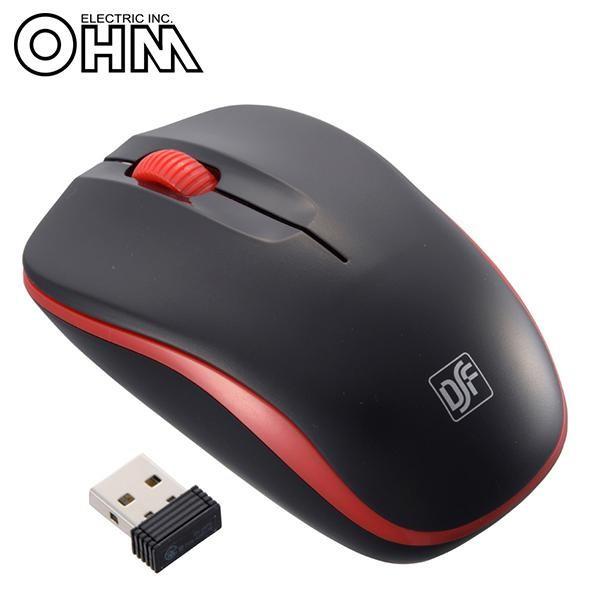 オーム電機 Ohm 3ボタン ワイヤレスir Led静音マウス ブラック レッド Pc Smwims32 K キャンセル返品不可 Hqhlotwyaw パソコン周辺機器 Www Robotnature Com