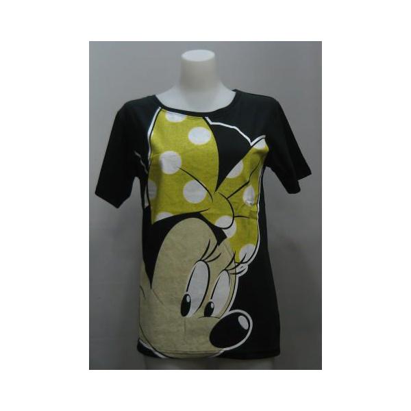 ディズニー プリントＴシャツ ミニーマウス リボン レディース 303 フリーサイズ 黒