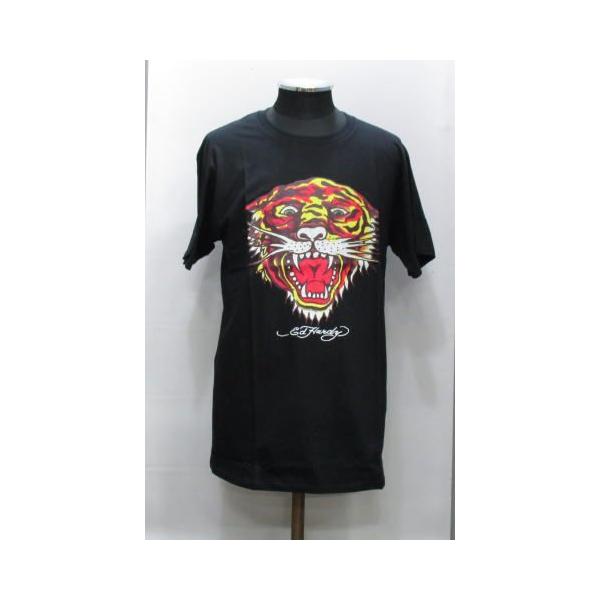 エドハーディ 半袖 Ｔシャツ カラープリント 黒 ED-MST01