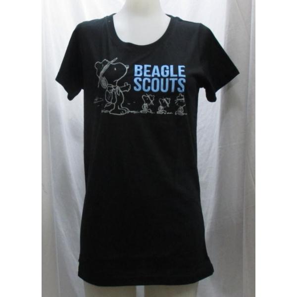 スヌーピー レディース Ｔシャツ ST05 黒