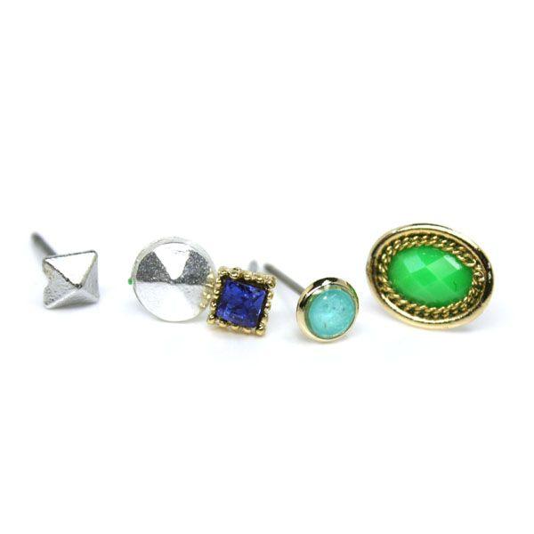 �s�A�X �`�^���|�X�g alamode-195 �X�^�b�Y�s�A�X 5�{�g �O���[��