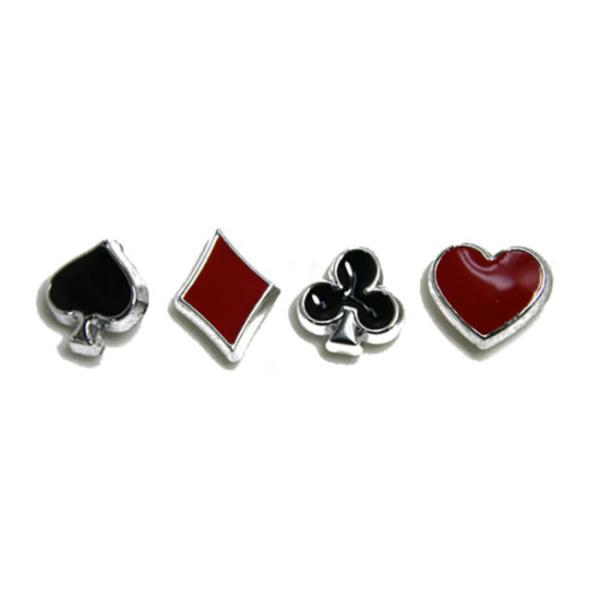 ピアス 樹脂ポストピアス トランプ Y56- 片耳用 単品 ハート スペード クローバー ダイヤ