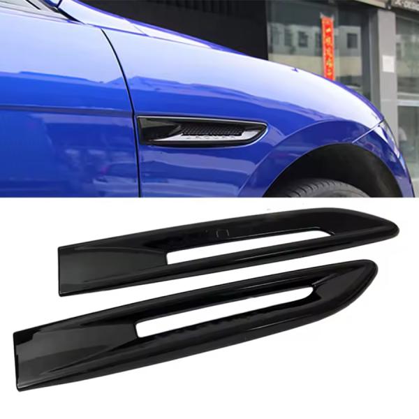 Jaguar F-Pace XE XF XFL サイドベントカバー フェンダーエアベント ブラック ジャガー 外装パネル 1ペア