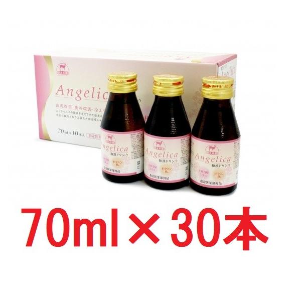 和漢 ドリンク アンジェリカ 70mL×30本 大和当帰 ビタミンB6 漢方 血流改善 冷え性 対策  Angelica 指定医薬部外品