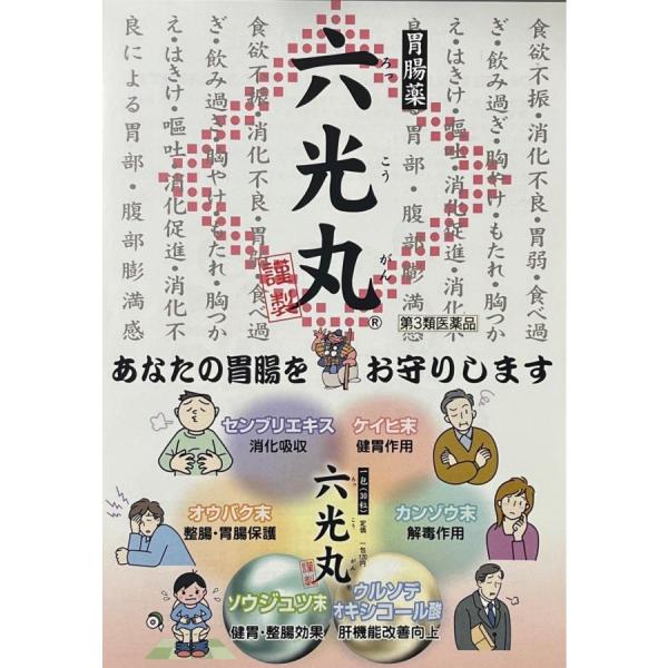 【第3類医薬品】六光丸　食欲不振　消化不良　胃弱　ロッコウガン　10包　田村薬品工業株式会社