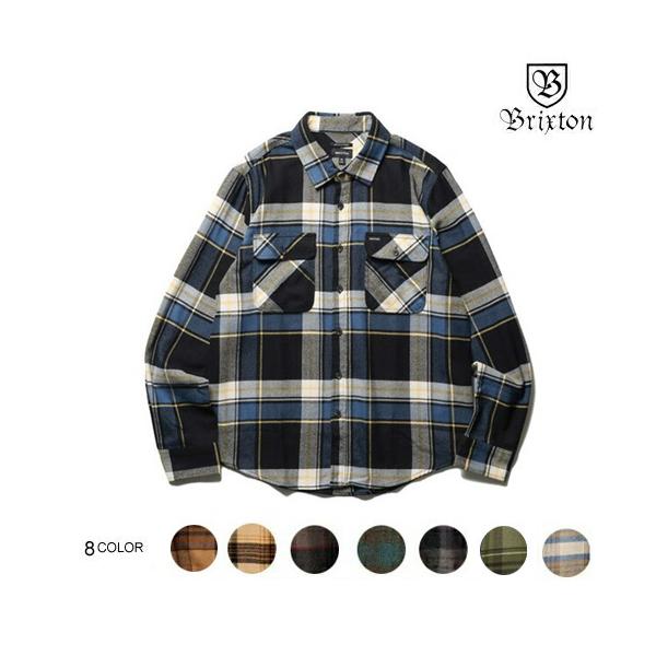 BRIXTON ブリクストン BOWERY L/S FLANNEL 8色 S-XXL フランネルシャツ 