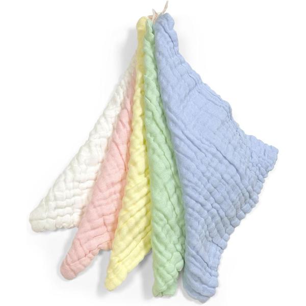 ブランド 　：Frogsnout対象年齢 　：ベビー材質 　　　：コットン商品の寸法 ：長さ25 x 幅25 cm商品の個数 ：5柔らかくて肌触りの良いガーゼ素材を使用しているため、赤ちゃんの敏感な肌に優しくお使いいただけます。多機能な使い...