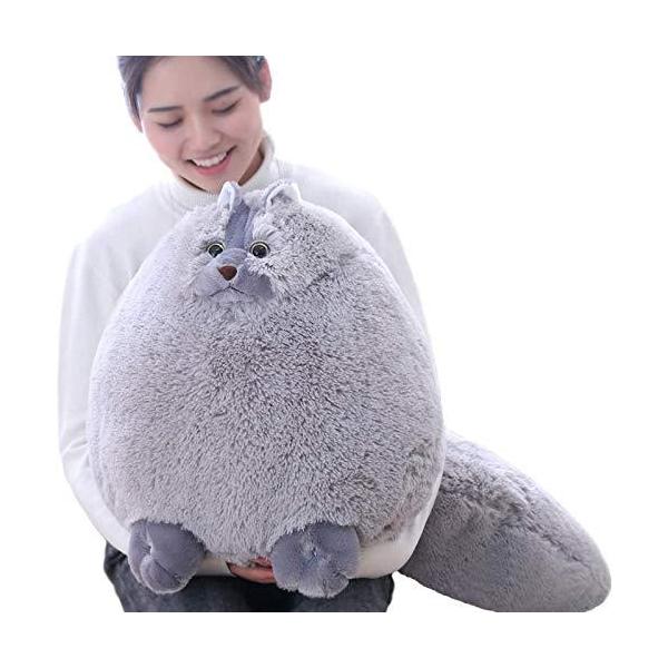 winsterch Fullfy Kids Cat Giant Stuffed Plush Animal Toy Baby人形