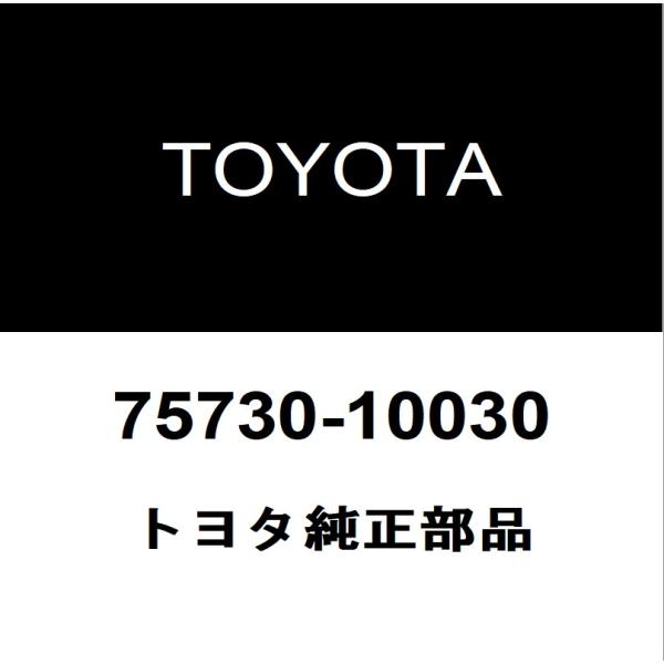 トヨタ（TOYOTA） トヨタ純正 C-HR リアドアベルトモールRH 75730