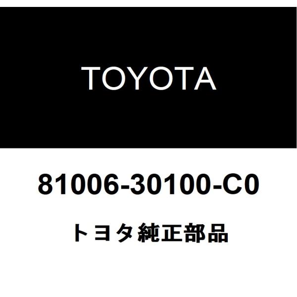 トヨタ ストップランプセット 81006-30100-C0 ブラック トヨタ（TOYOTA） トヨタ純正 ストップセンタ ランプセット 81006