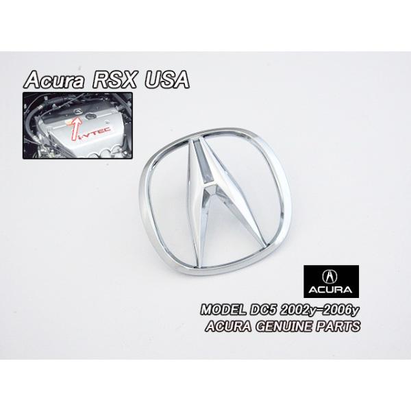 インテグラDC5【ACURA】アキュラRSX純正USエンブレム-エンジンカバーA 
