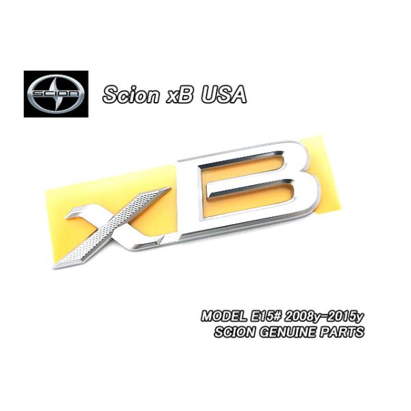 ルミオンE15/SCION/サイオンxB純正USエンブレム-リアxBマーク/USDM北米